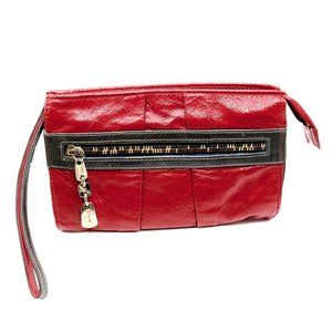 See By Chloe Wristlet Wallet, Small Leather Purse, Vintage Red Leather Wristlet
